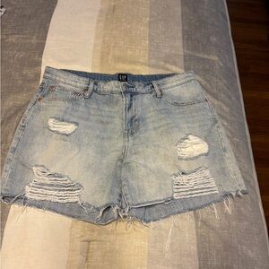 GAP Blue Jean Shorts Distressed Vintage Style